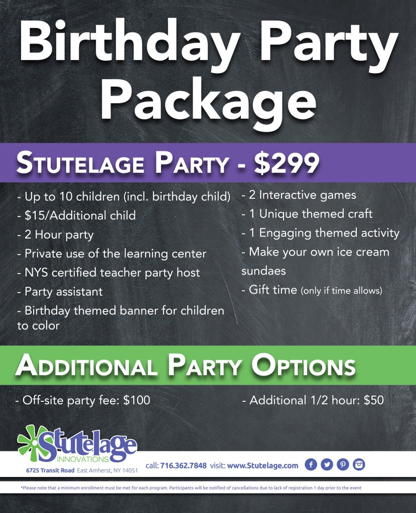 Birthday Party Package 2024
